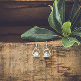 Adorable Silver Tea Kettle Earrings – Whimsical Tea Lover Jewelry
