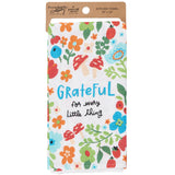 Grateful for Every Little Thing Kitchen Towel – Colorful Floral Design