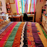 Rainbow Oasis Drapes – Upcycled Boho Curtains