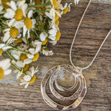 Beautiful Boho Silver Pendant Necklace
