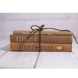 Timeless Treasures Vintage Book Bundle – Neutral Set of 3