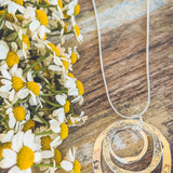 Beautiful Boho Silver Pendant Necklace