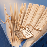 'A Reader Lives A Thousand Lives' Book Club Locket Pendant