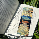 Mount Fuji Bookmark - Handcrafted Japanese Bookmark, Scenic Japan Inspired Gift, Stained Glass Bookmark, Traditional Japanese Art