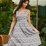 Honey I'm Home Fit & Flare Retro Dress