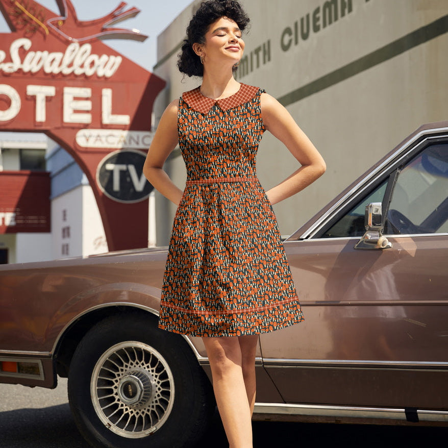 Mushroom Collared Dress