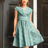 Greta Vintage-Inspired Pencil Print Dress