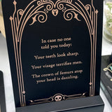 Sinister Affirmations