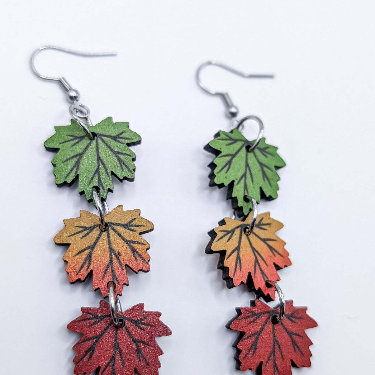 Beautiful Fall Leaf Earrings