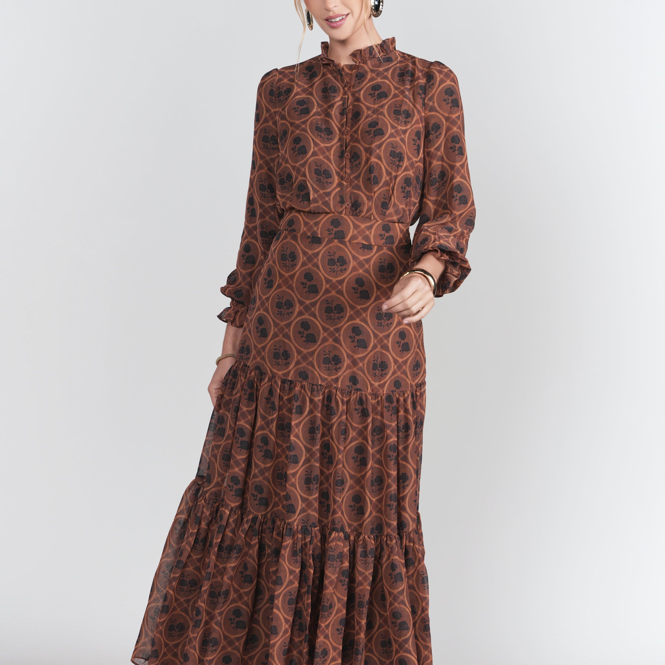 Zoe Maxi- Autumn Browns