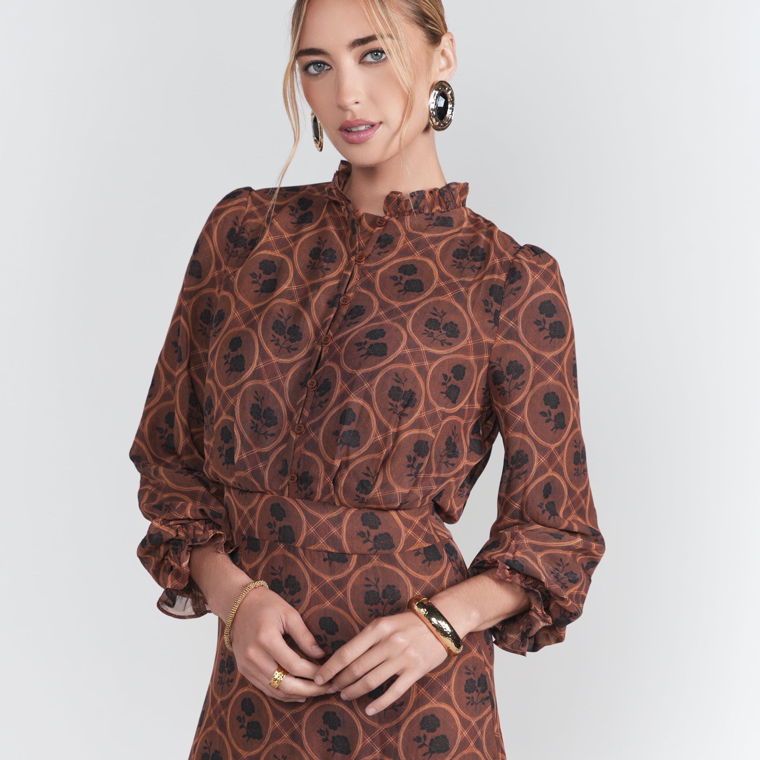 Zoe Maxi- Autumn Browns