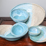 Coastal Swirly Bowl | Handmade Ocean-Inspired Pottery