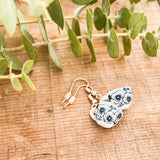 Bluebell Floral Teacup Drop Earrings