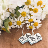 Once Upon a Time Fairy Tale Book Earrings