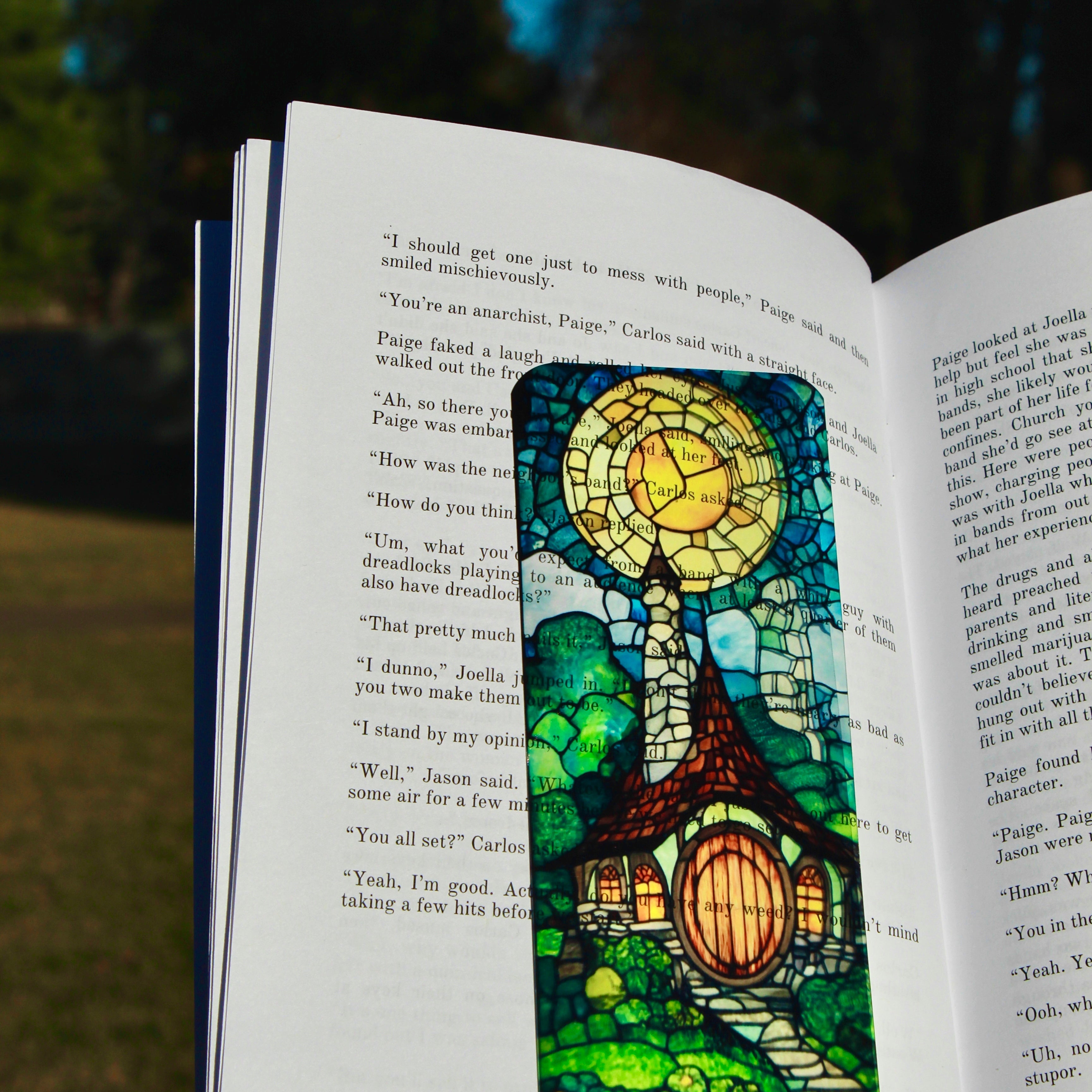 Cozy Home Bookmark - Handcrafted Fantasy Design - Unique Book Marker - Perfect Gift for Book Lovers"