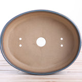 Willow Bonsai Ceramics Oval A Bonsai Pot 8 Inch – Straight‑Sided Oval Ceramic Bonsai & Succulent Planter, High‑Fired Frost‑Proof Stoneware with Drainage & Wiring Holes, Handmade in USA (Peacock 2025)