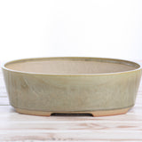 Willow Bonsai Ceramics Oval A Bonsai Pot 8 Inch – Straight‑Sided Oval Ceramic Bonsai & Succulent Planter, High‑Fired Frost‑Proof Stoneware with Drainage & Wiring Holes, Handmade in USA (Copenhagen)