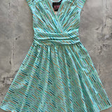 Greta Vintage-Inspired Pencil Print Dress