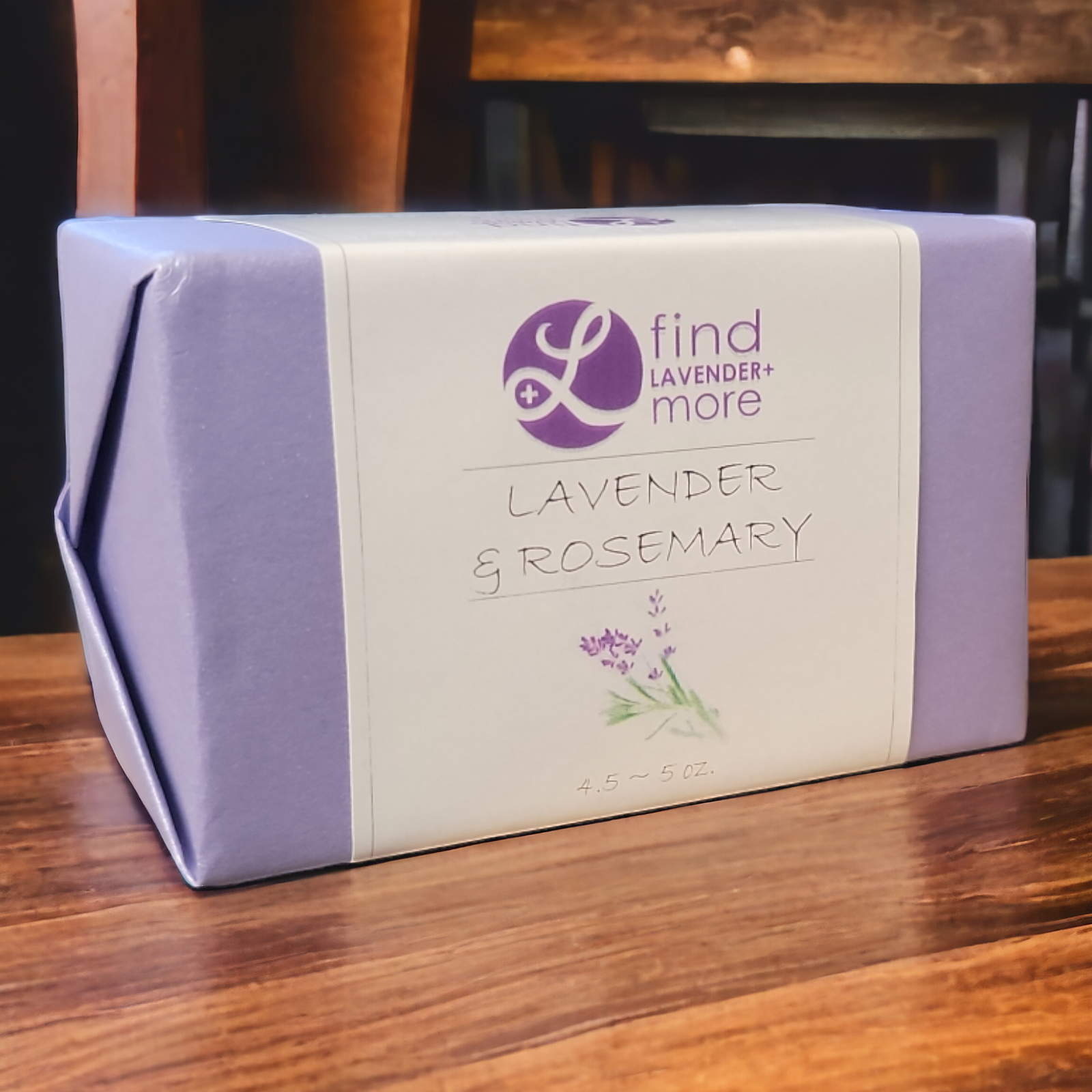 Handmade Lavender Soap Bars 4.5-5oz Natural Essential Oil Bath