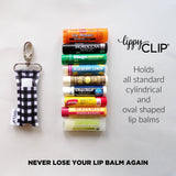 Ivory Floral LippyClip® Lip Balm Holder