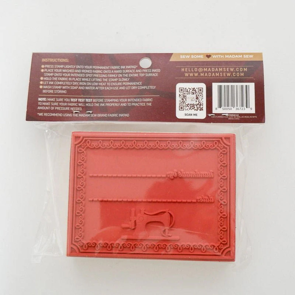 Handmade By Fabric Stamp