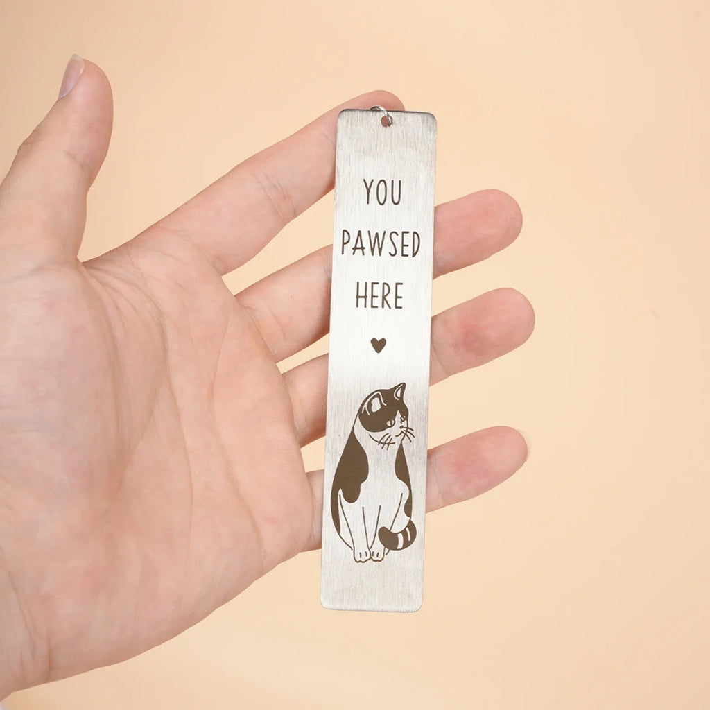 1pc Cat Bookmark, Cute Book Lover Gifts Kitten Pet Book Marker Kawaii Animal Page Markers Funny Reading Accessories for Women