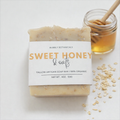 Handcrafted Tallow Soap - Sweet Honey & Oats | Honey Almond Scent