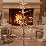 Winter Wonderland Lighted Paper Tree – 59" Warm LED Décor