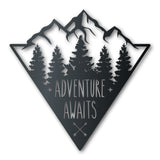 Adventure Mountains Metal Wall Art