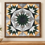 Amish Handmade Barn Quilt Wall Art – Reclaimed Barn Wood – 20.75” x 20.75”