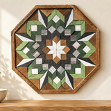 Amish Handmade Barn Quilt Wall Art – Reclaimed Barn Wood – 20.75” x 20.75”