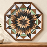 Amish Handmade Barn Quilt Wall Art – Reclaimed Barn Wood – 20.75” x 20.75”