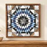 Amish Handmade Barn Quilt Wall Art – Reclaimed Barn Wood – 20.75” x 20.75”