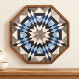 Amish Handmade Barn Quilt Wall Art – Reclaimed Barn Wood – 20.75” x 20.75”