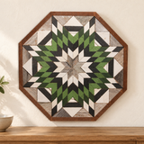 Amish Handmade Barn Quilt Wall Art – Reclaimed Barn Wood – 20.75” x 20.75”