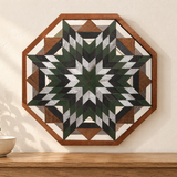 Amish Handmade Barn Quilt Wall Art – Reclaimed Barn Wood – 20.75” x 20.75”