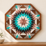 Amish Handmade Barn Quilt Wall Art – Reclaimed Barn Wood – 20.75” x 20.75”