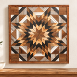 Amish Handmade Barn Quilt Wall Art – Reclaimed Barn Wood – 20.75” x 20.75”