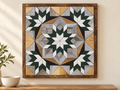 Amish Handmade Barn Quilt Wall Art – Reclaimed Barn Wood – 20.75” x 20.75”