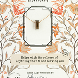 Handcrafted Smoky Quartz Refined Necklace – Release & Renew | SoulKu