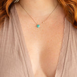 Handcrafted Amazonite & Pearl Goddess Necklace – You Are Brave | SoulKu