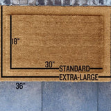 Merry Little Forest Christmas Coir Doormat – Rustic Tree Design