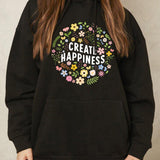 Simply Love Full Size CREATE HAPPINESS Graphic Hoodie