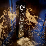 Dancing Bones Solar Skeleton Lights | Rustic Steel Halloween Luminaries