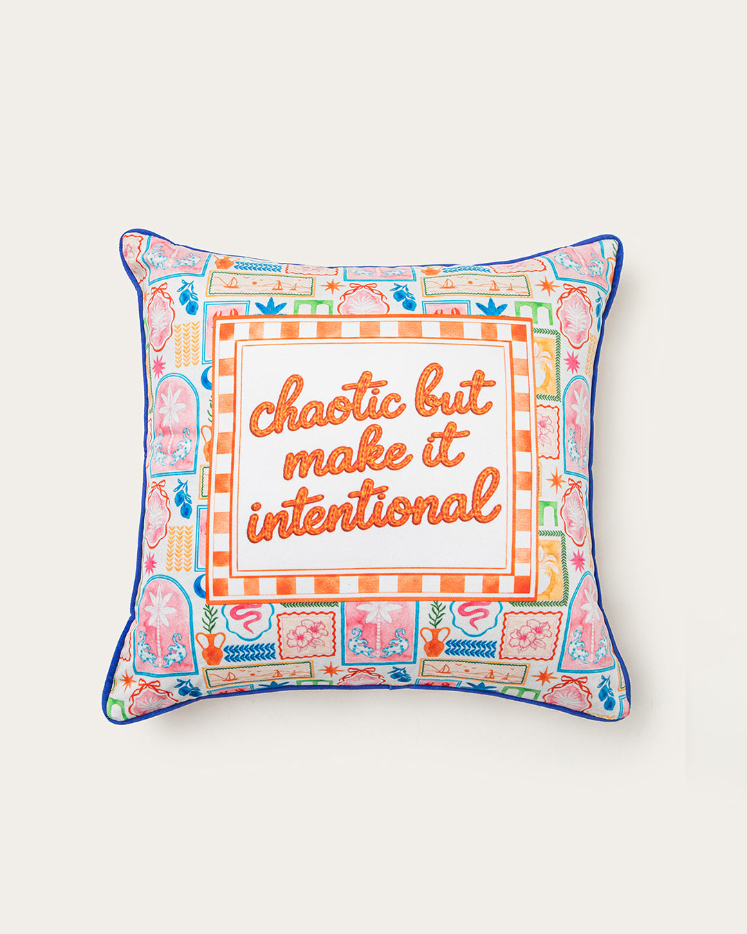 chaotic but make it intentional pillow