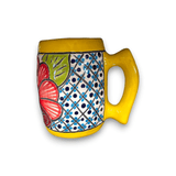 Colorful Handmade Mexican Coffee Mug | Talavera Ceramic Art