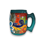 Colorful Handmade Mexican Coffee Mug | Talavera Ceramic Art