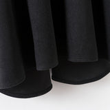 Midnight Wanderer Hooded Cape Coat – Oversized Black Poncho