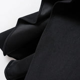 Midnight Wanderer Hooded Cape Coat – Oversized Black Poncho
