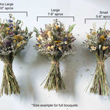 Blush Strawflower Dried Flowers Bouquet